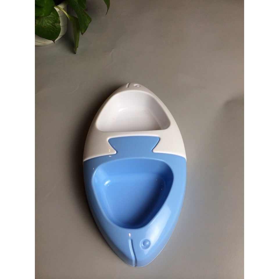 2 x Medium Pet Plastic Rabbit Dog Feeding Bowls Cat Rabbit Guinea Pig Feeder