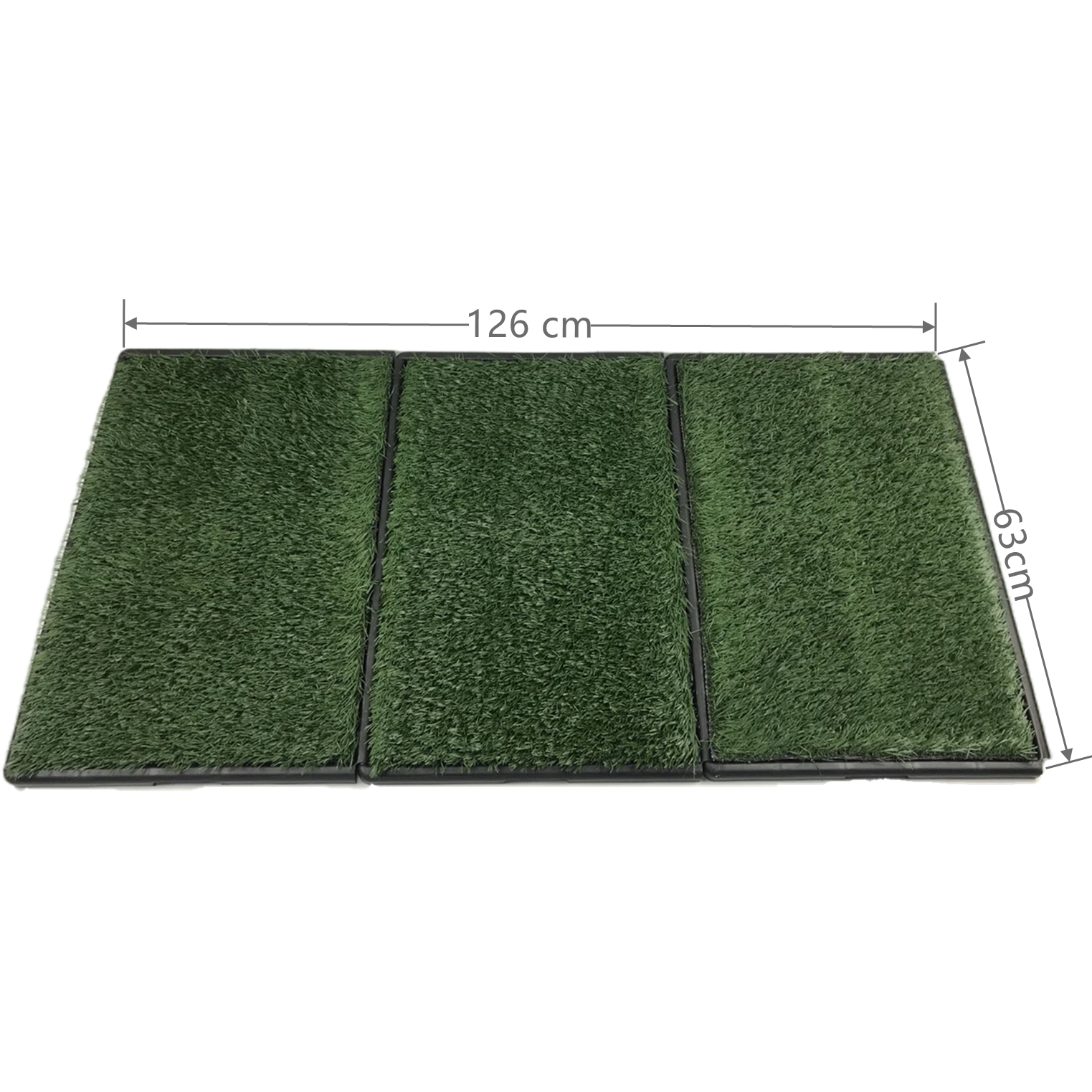 Indoor Dog Puppy Toilet Grass Potty Training Mat Loo Pad 126 x 63 cm