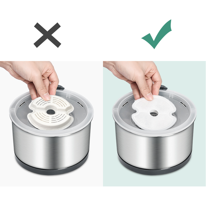 YES4PETS 16x Pet Dog Cat Fountain Filter Replacement Activated Carbon Ion Exchange Resin Triple Filtration System Automatic Water Dispenser Compatible