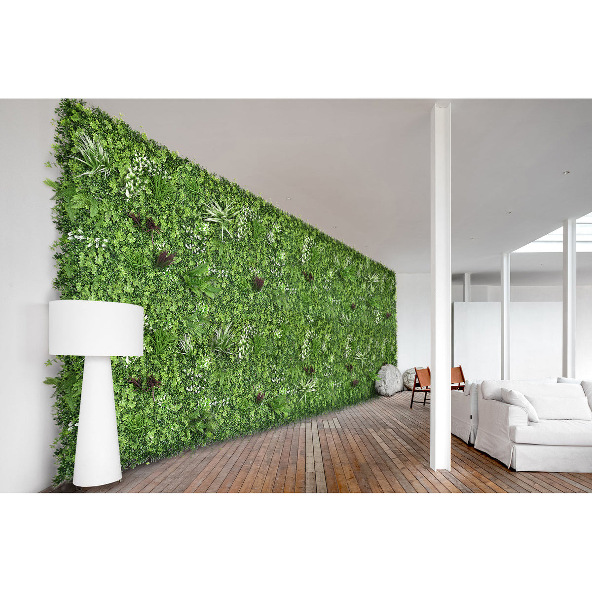 5 SQM Artificial Plant Wall Grass Panels Vertical Garden Foliage Tile Fence 1X1M Green