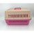 YES4PETS Medium Dog Cat Crate Pet Carrier Airline Cage With Bowl & Tray-Pink