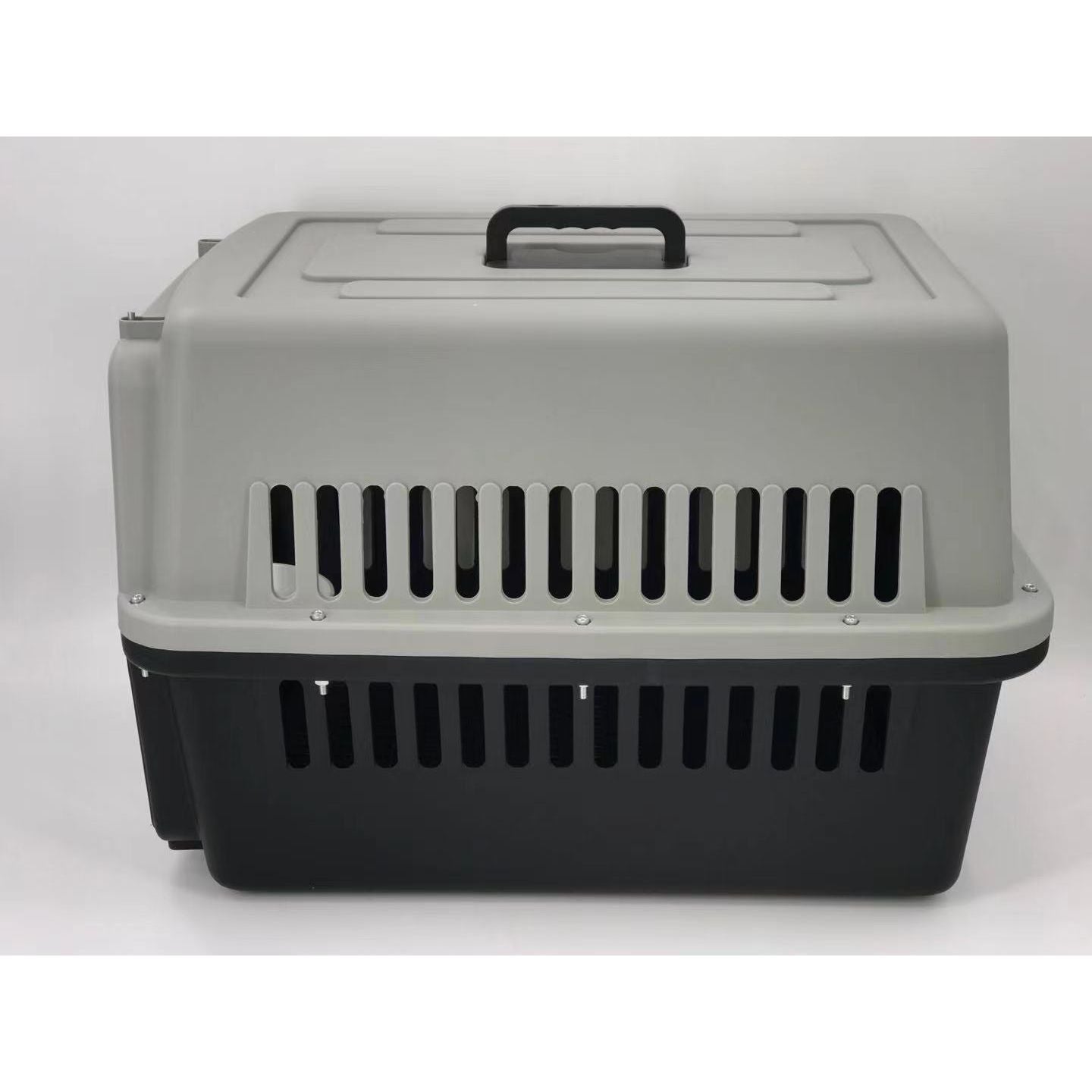 YES4PETS Large Dog Cat Crate Pet Carrier Rabbit Airline Cage With Tray And Bowl Black