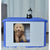 Small Plastic Pet Dog Puppy Cat House Kennel Blue