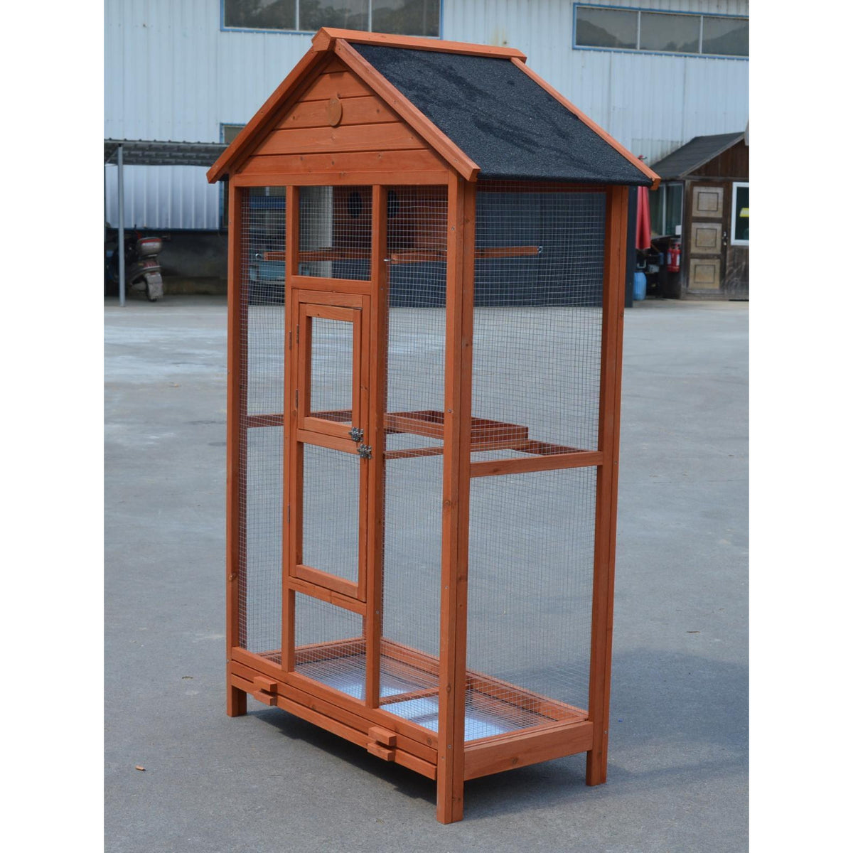 Wooden XXL Pet Cages Aviary Carrier Travel Canary Parrot Bird Cage