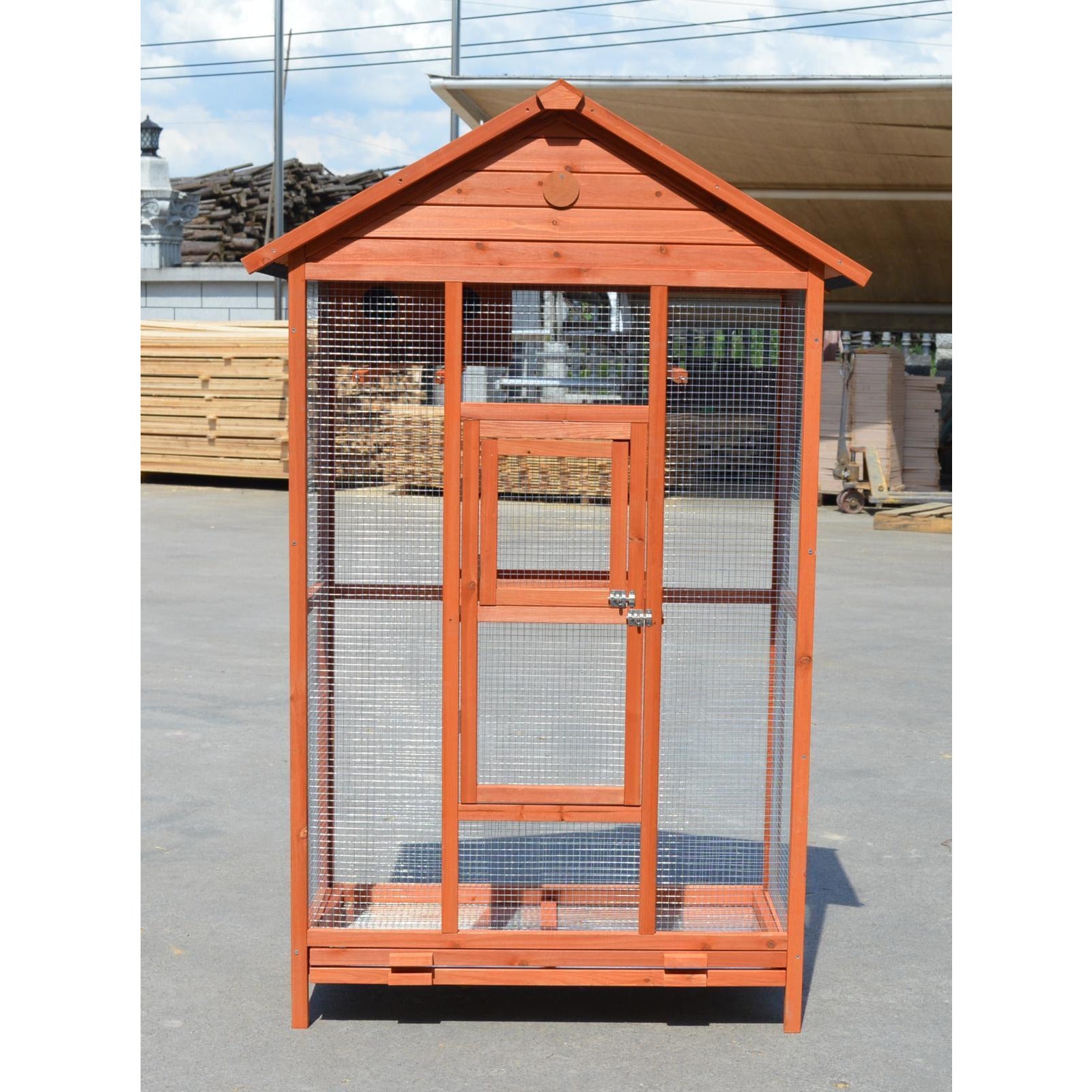 Wooden XXL Pet Cages Aviary Carrier Travel Canary Parrot Bird Cage