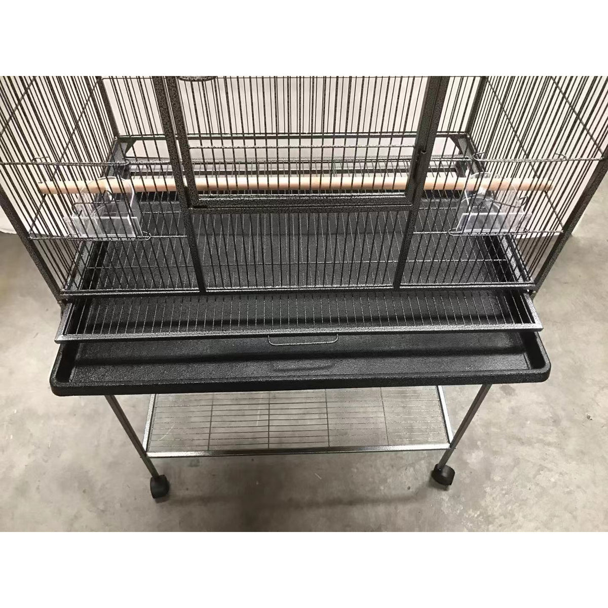 161 cm Bird Cage Parrot Aviary Pet Stand-alone Budgie Perch Castor Wheels