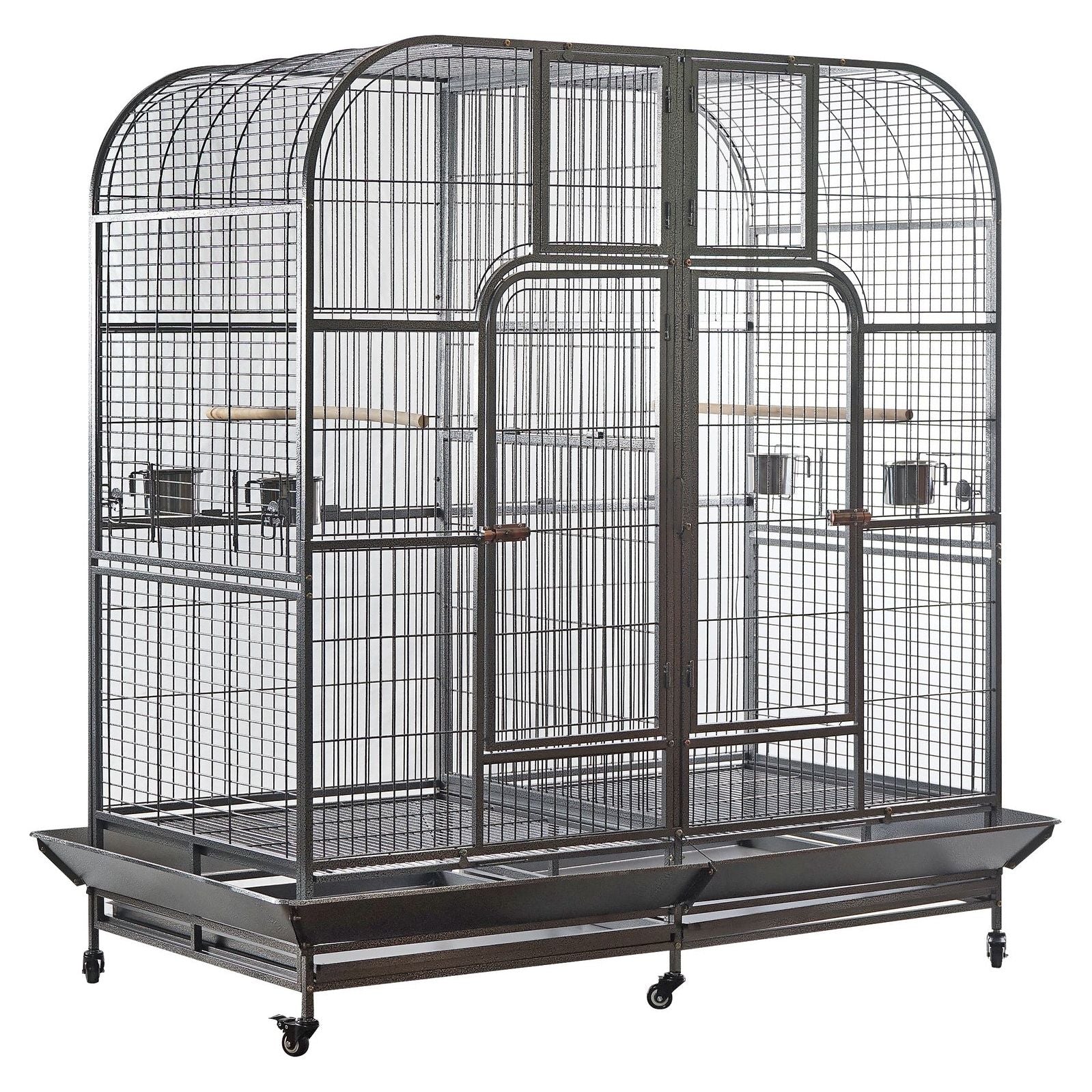 YES4PETS XXXL 185 cm Bird Cage Pet Parrot Aviary  Perch Castor Wheel Removable Divider