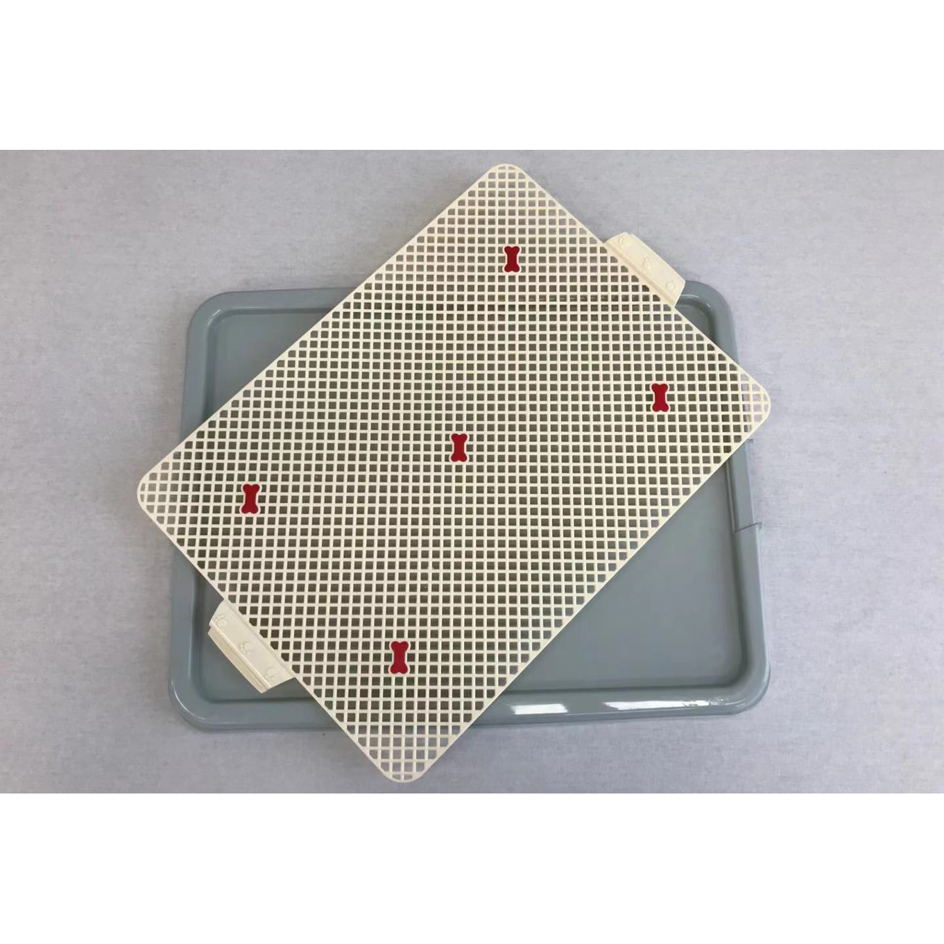 Large Portable Dog Potty Training Tray Pet Puppy Toilet Trays Loo Pad Mat Blue