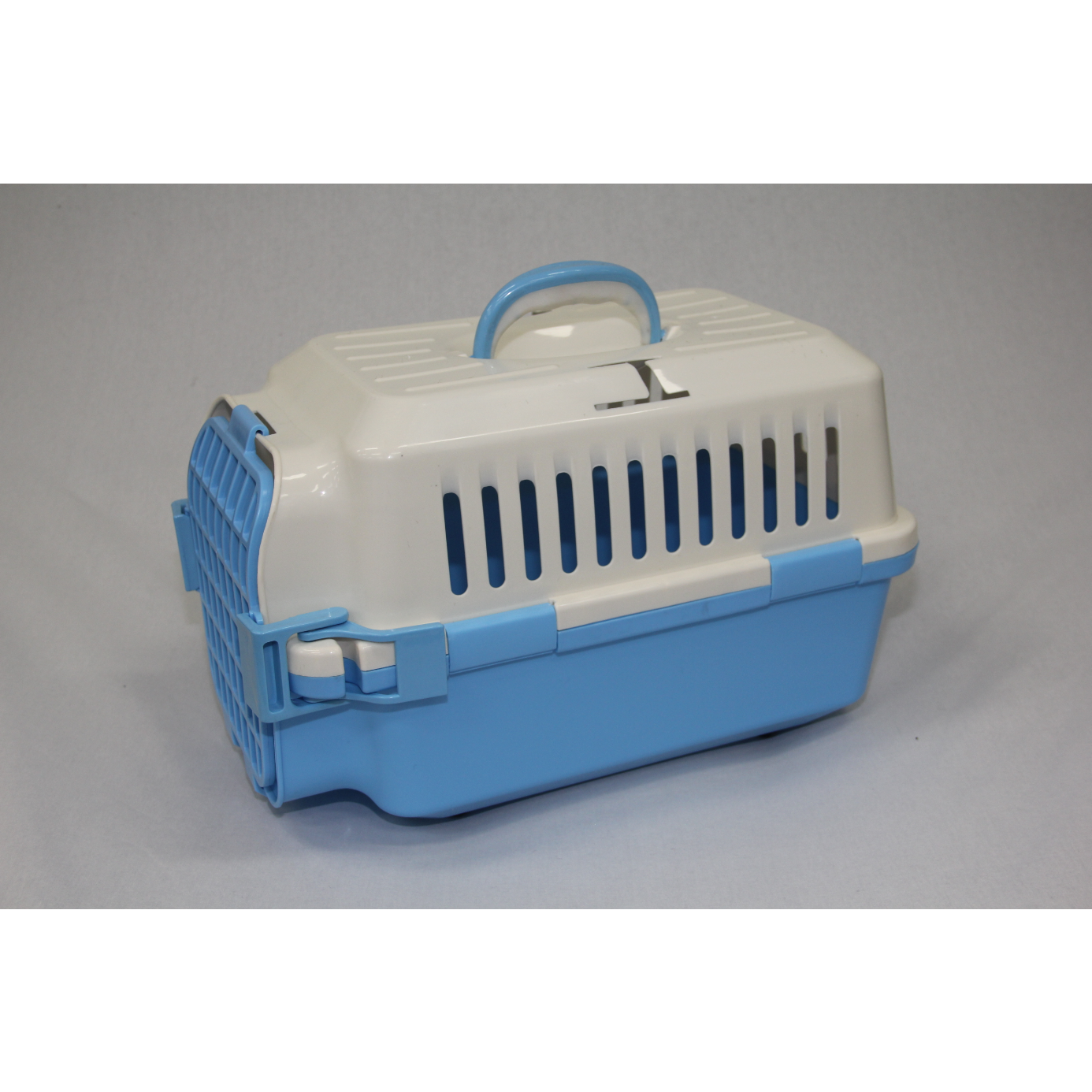 Small Dog Cat Crate Pet Carrier Rabbit Guinea Pig Cage With Tray-Blue