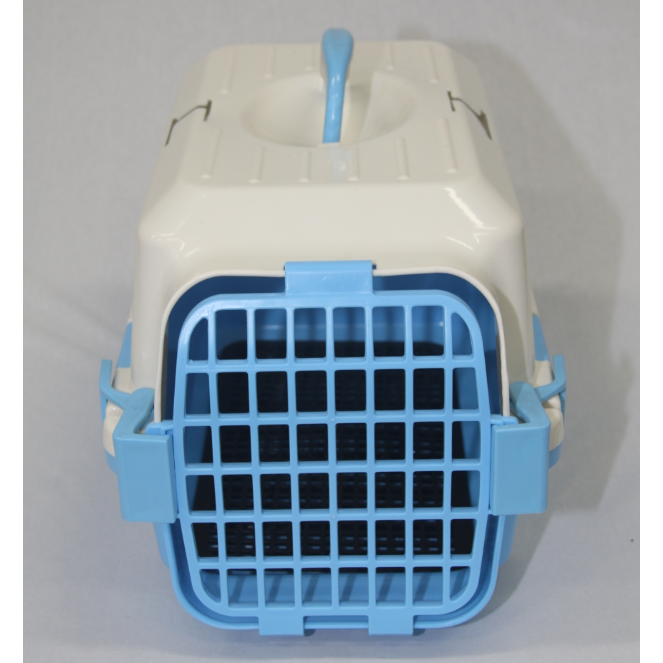 Small Dog Cat Crate Pet Carrier Rabbit Guinea Pig Cage With Tray-Blue