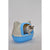 Large Hooded Cat Toilet Litter Box Tray House With Scoop Blue