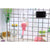 2 x Pet Hanging Water Bottle No Drip Water Dispenser Rabbit Dog Cat Drinking Bottle-Pink