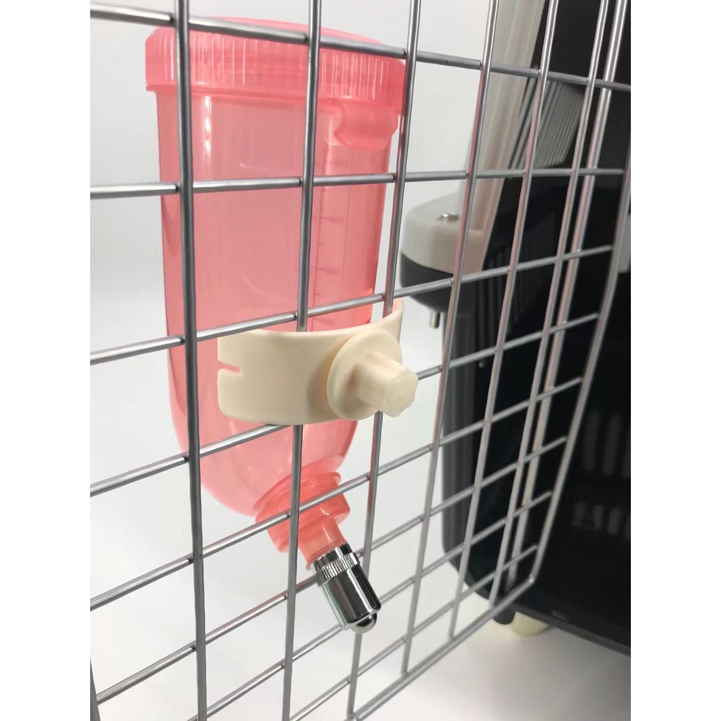 500ml Dog Cat Hamster Rabbit Water Bottle Hanging Drinking Dispenser Feeder Pink