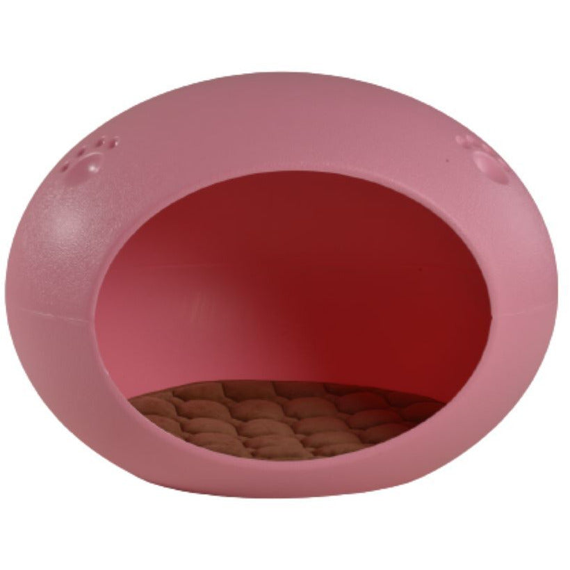 Medium Cave Cat Kitten Box Igloo Cat Bed House Dog Puppy House Pink