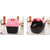 Medium Portable Travel Dog Cat Crate Pet Carrier Cage Comfort With Mat-Pink
