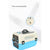 Medium Dog Cat Crate Pet Rabbit Carrier Travel Cage With Tray & Window Blue
