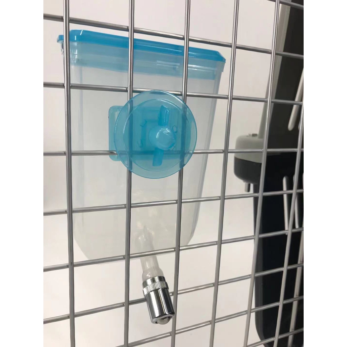 Pet Hanging Water Bottle No Drip Water Dispenser Rabbit Dog Cat Drinking Bottle-Blue