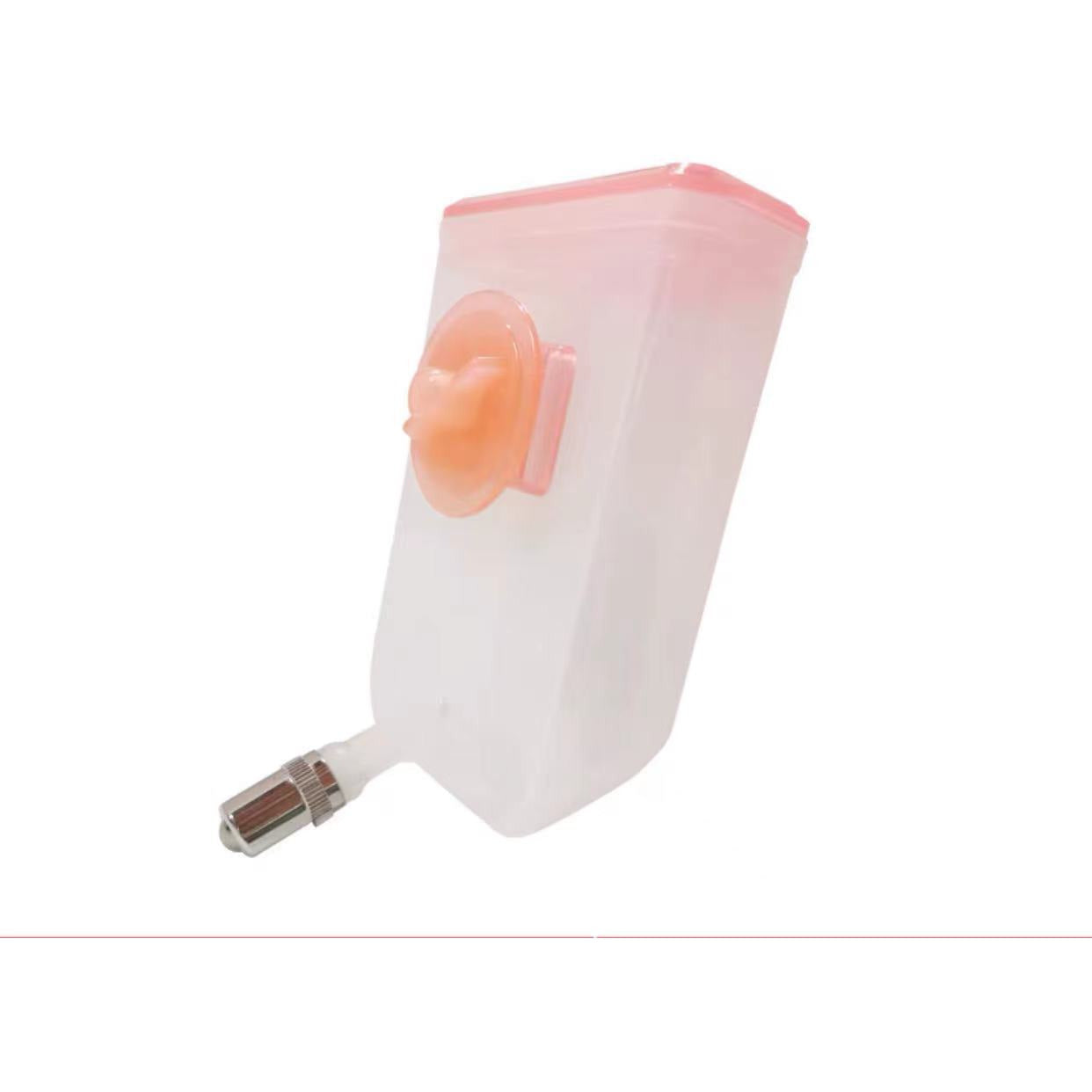 Pet Hanging Water Bottle No Drip Water Dispenser Rabbit Dog Cat Drinking Bottle-Pink