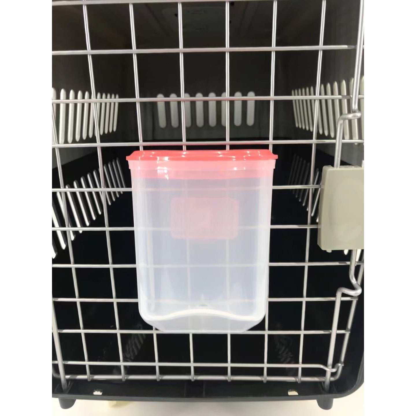 Pet Hanging Water Bottle No Drip Water Dispenser Rabbit Dog Cat Drinking Bottle-Pink