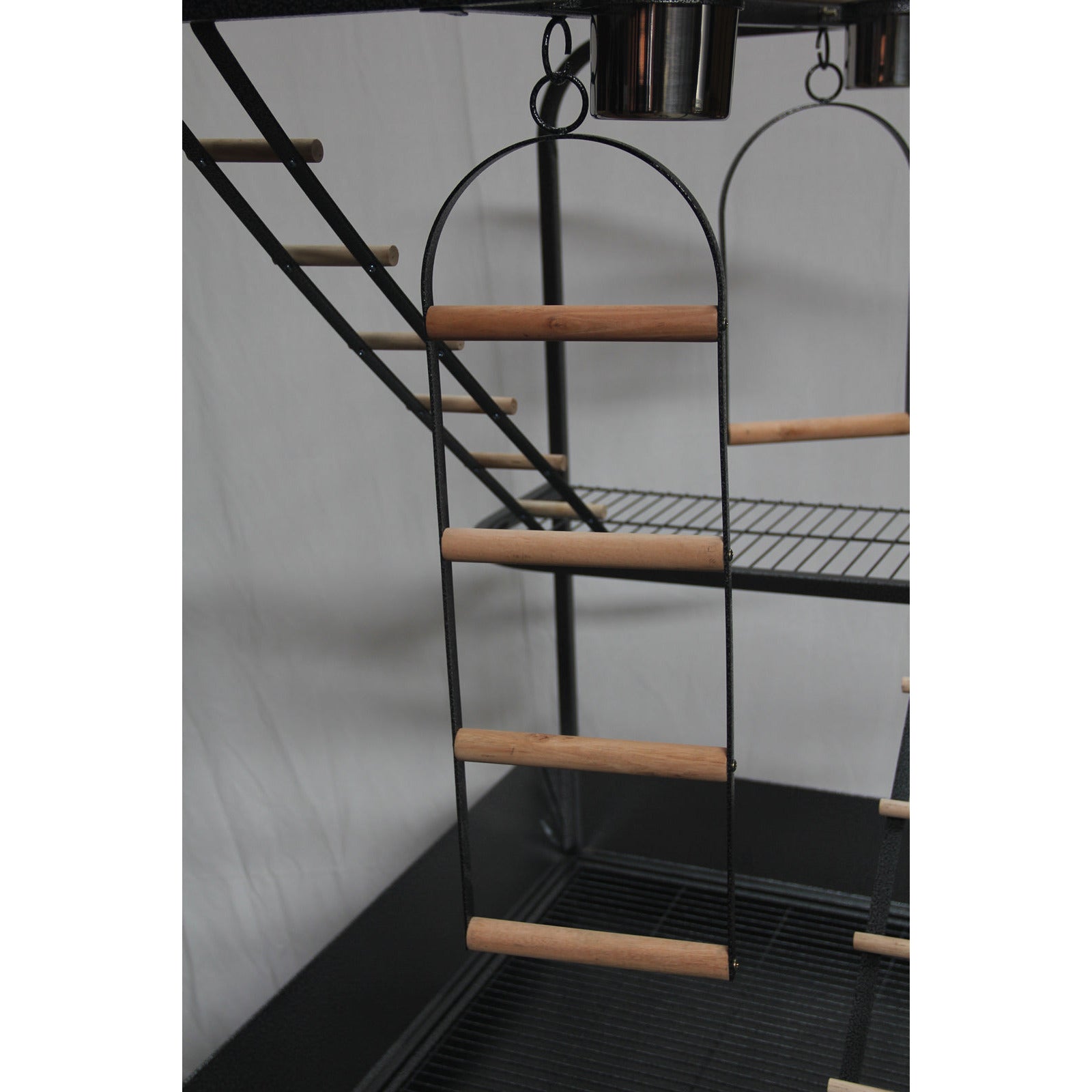 XXL Bird Cage Parrot Playpen Gym Toy Stand With Swing Ladders On Wheels