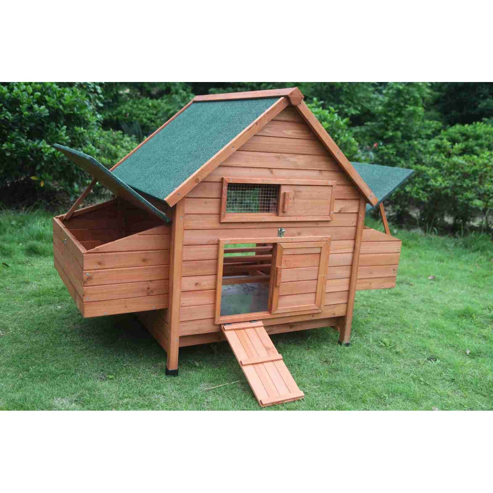 YES4PETS XL Chicken Coop Rabbit Hutch Cage Hen Chook House