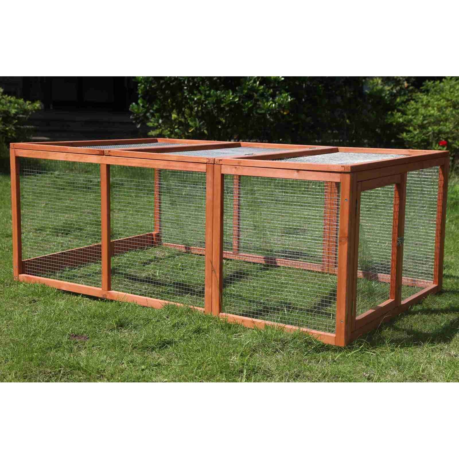 YES4PETS Large Chicken Coop Run Guinea Pig Cage Villa Extension Rabbit Hutch House Pen