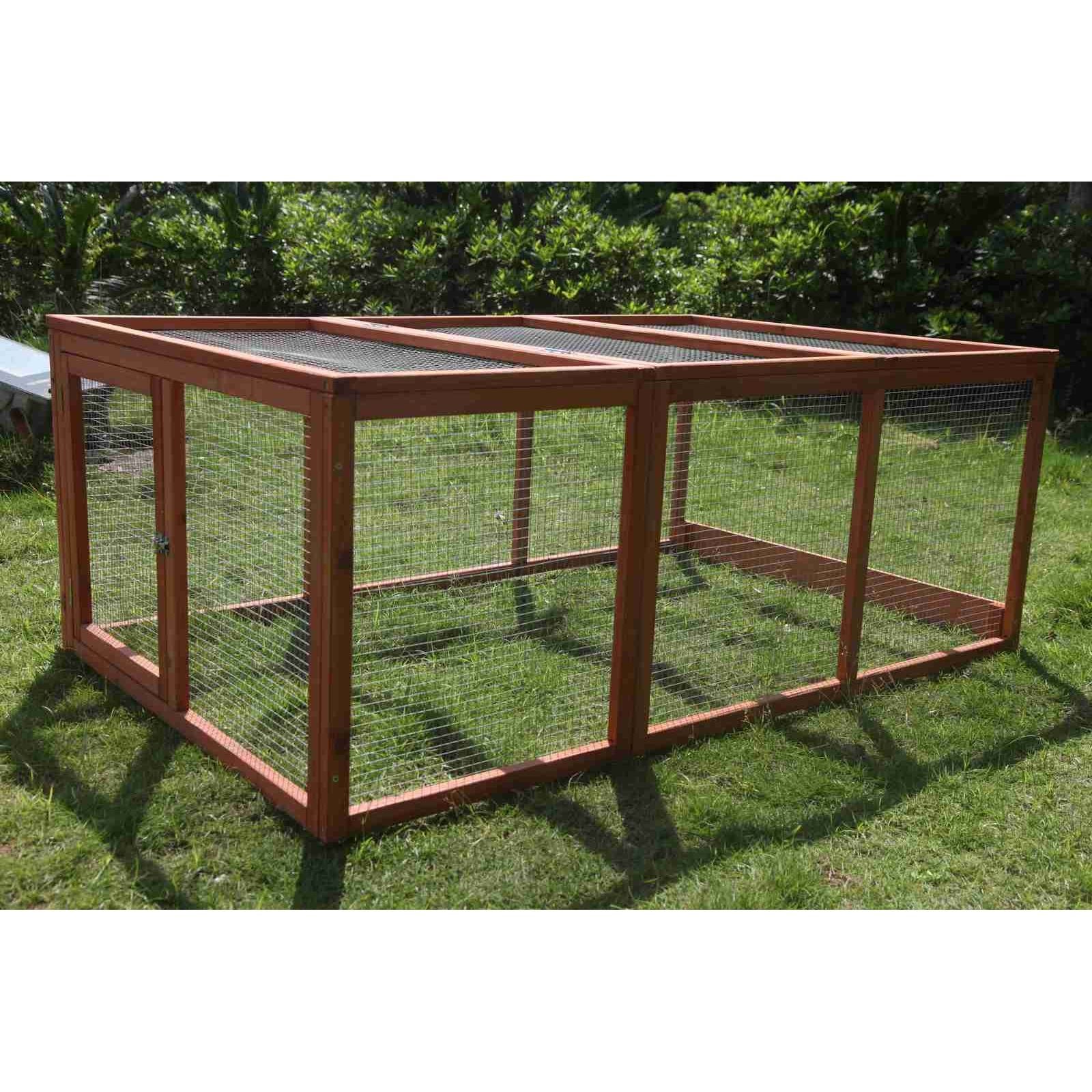 YES4PETS Large Chicken Coop Run Guinea Pig Cage Villa Extension Rabbit Hutch House Pen