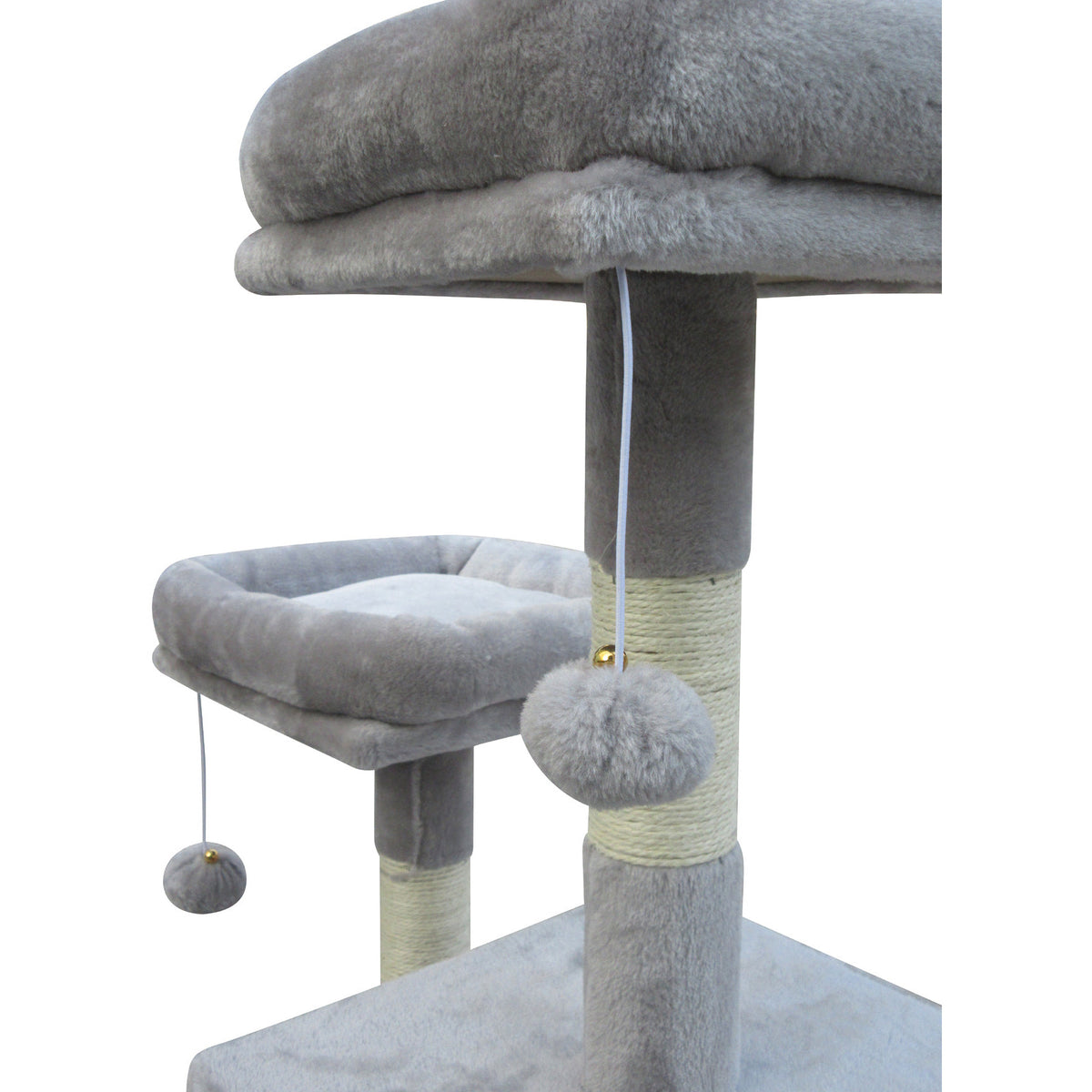 Large Cat Scratching Post Tree Scratcher Pole-Little Grey
