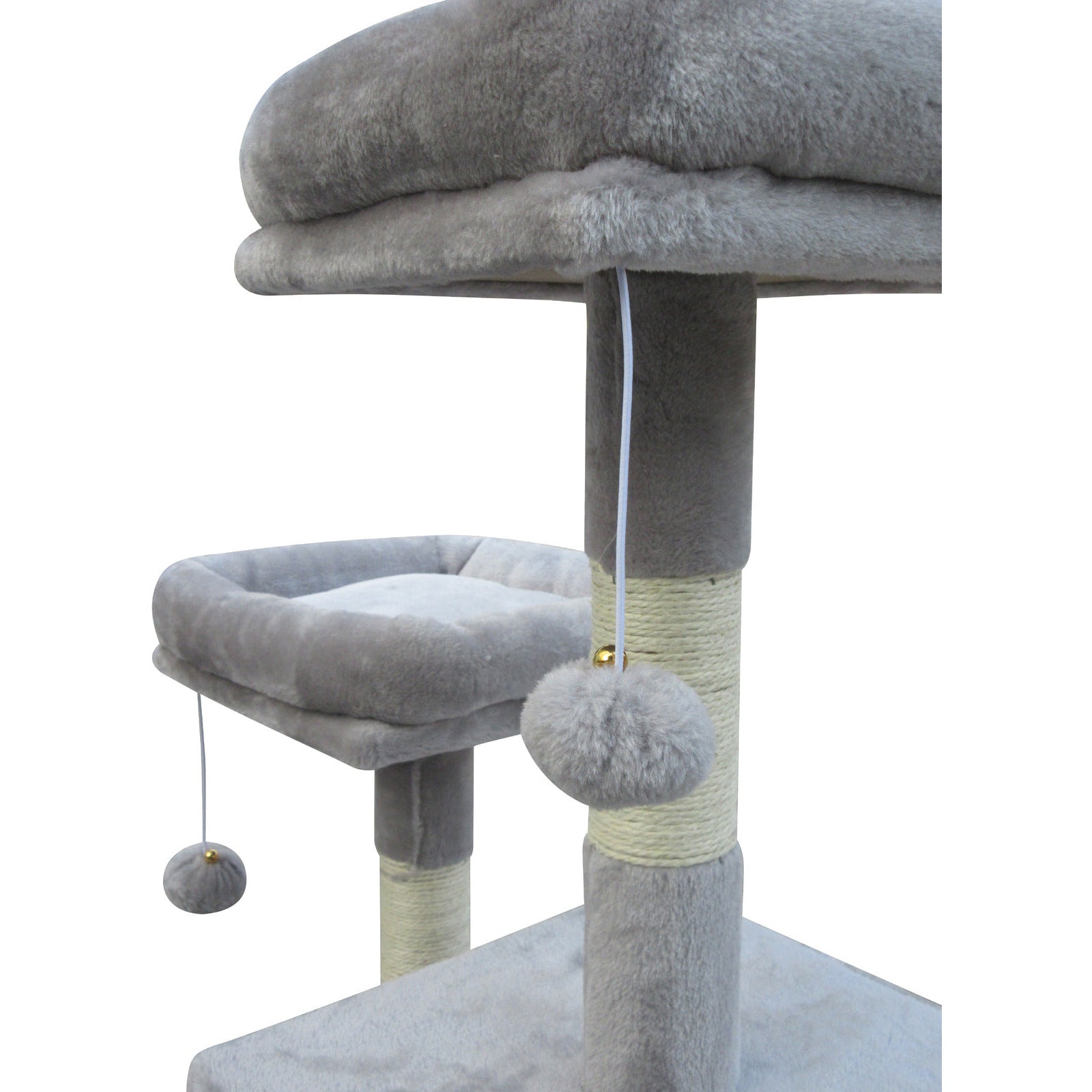 Large Cat Scratching Post Tree Scratcher Pole-Little Grey