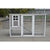 Large Chicken Coop Rabbit Hutch Cat Ferret Cage Hen Chook House Grey