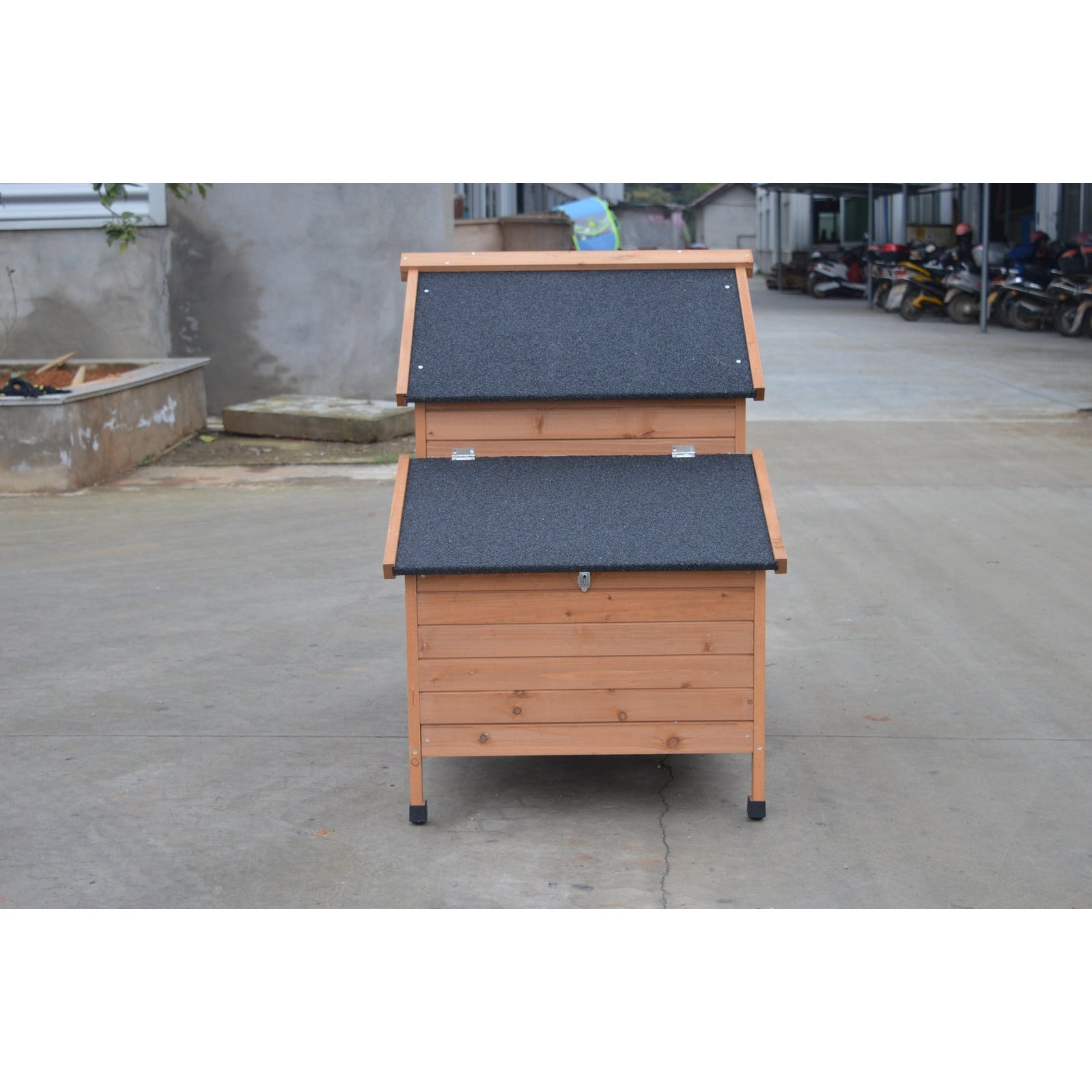 Brown Chicken Coop Rabbit Hutch Cat Cage Hen Chook House