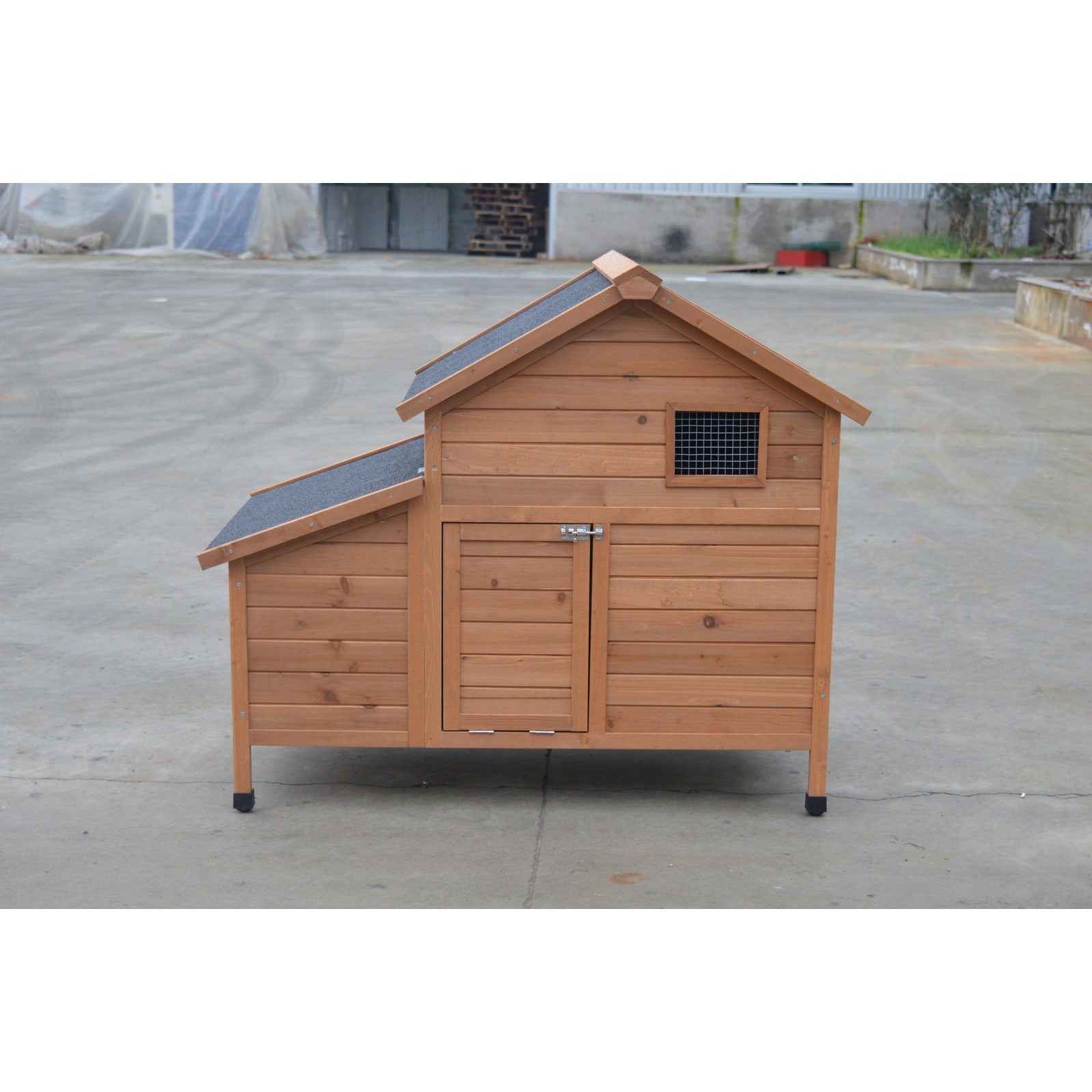 Brown Chicken Coop Rabbit Hutch Cat Cage Hen Chook House