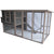 YES4PETS 290 cm XXL Grey Chicken Coop Guinea Pig Rabbit Hutch Ferret Guinea Pig House