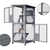 Pet Cat Shelter Condo with Escape Door Wooden Kitten Cage House