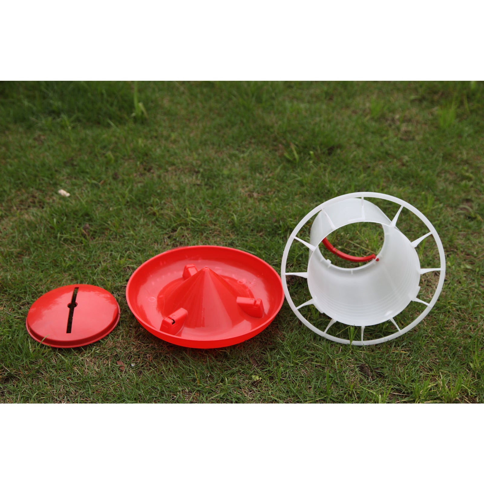 Farm Poultry Bird Chicken Water Drinker 3 L & 3 kg Food Grain Seed Feeder Set
