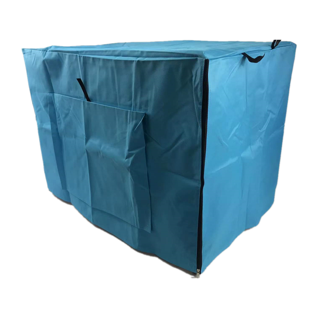 30' Portable Foldable Dog Cat Rabbit Collapsible Crate Pet Cage with Blue Cover Mat