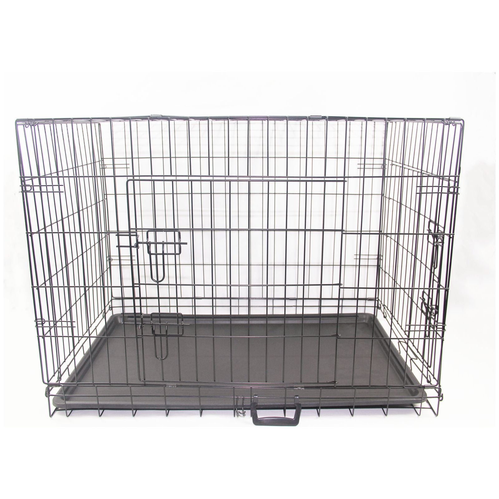 30' Portable Foldable Dog Cat Rabbit Collapsible Crate Pet Cage with Blue Cover Mat