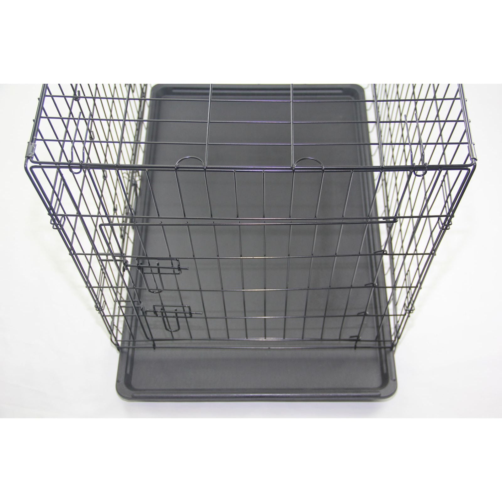 30' Portable Foldable Dog Cat Rabbit Collapsible Crate Pet Cage with Blue Cover Mat