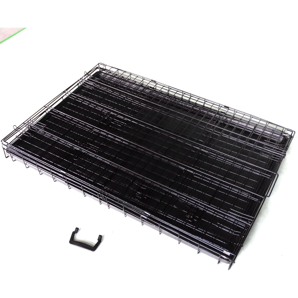 48' Collapsible Metal Pet Dog Crate Cat Rabbit Cage With Mat
