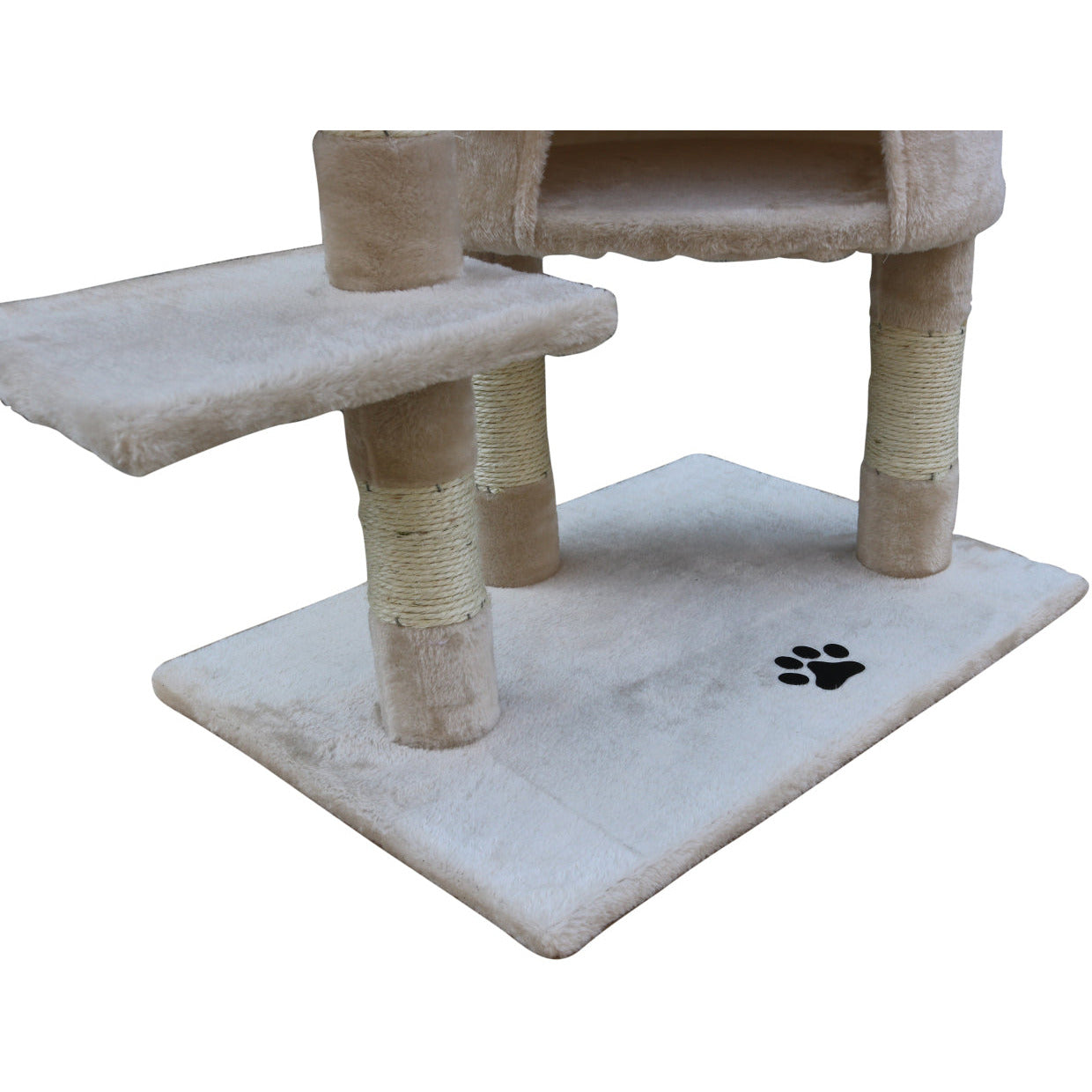 120 cm Multi level Cat Kitten Scratching Post Tree-Beige
