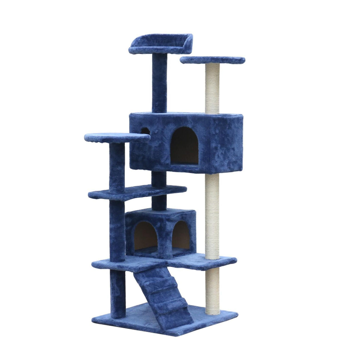 YES4PETS 130 cm Blue Cat Scratching Post Tree  Scratcher Pole-Blue