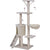 138cm Cat Scratching Post Tree Post House Tower with Ladder-Beige