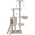 138cm Cat Scratching Post Tree Post House Tower with Ladder-Beige