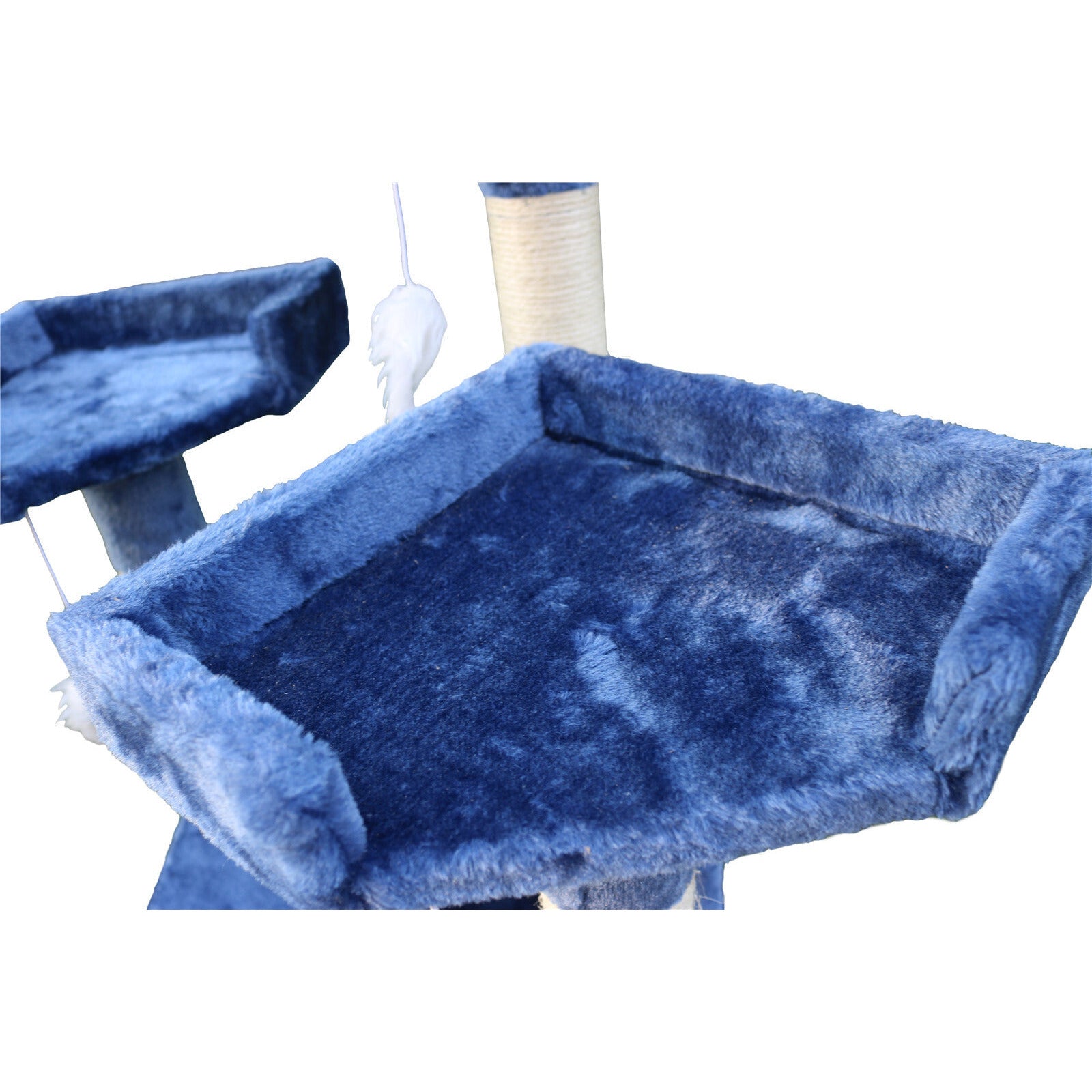 170cm Cat Scratching Post Tree Post House Tower with Ladder Furniture Blue