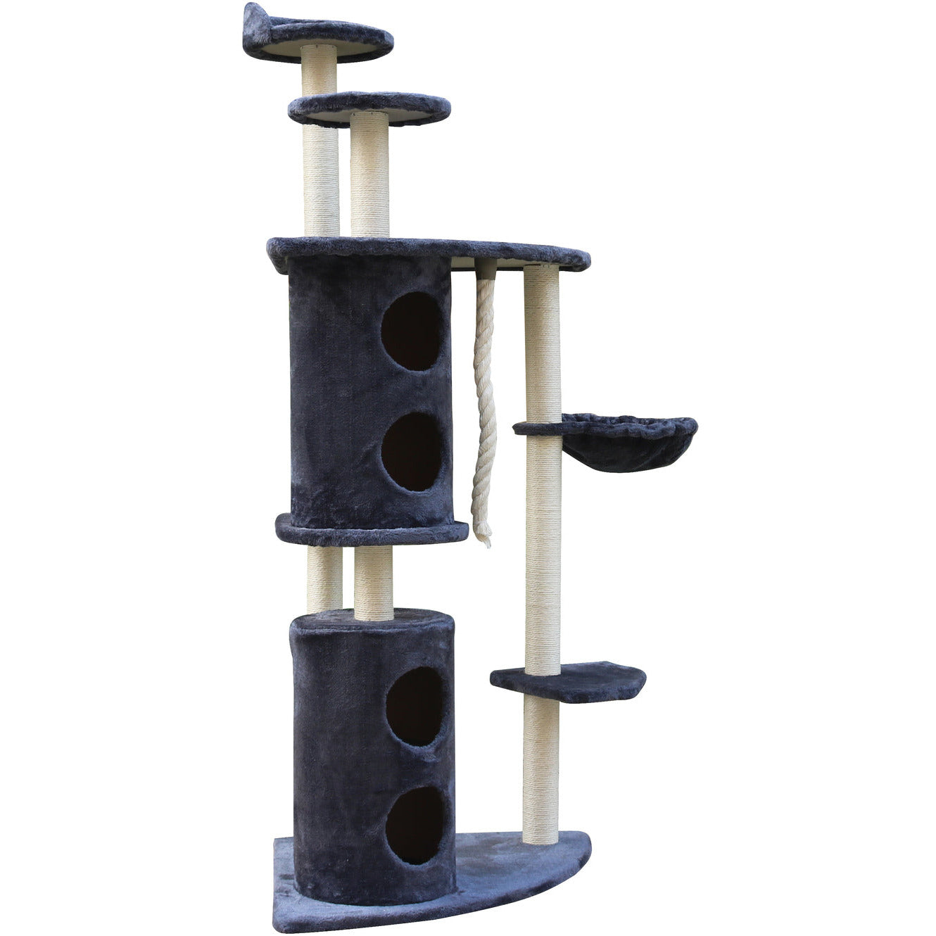 170cm XL Multi Level Cat Scratching Post Tree Post Furniture House Tower - Grey