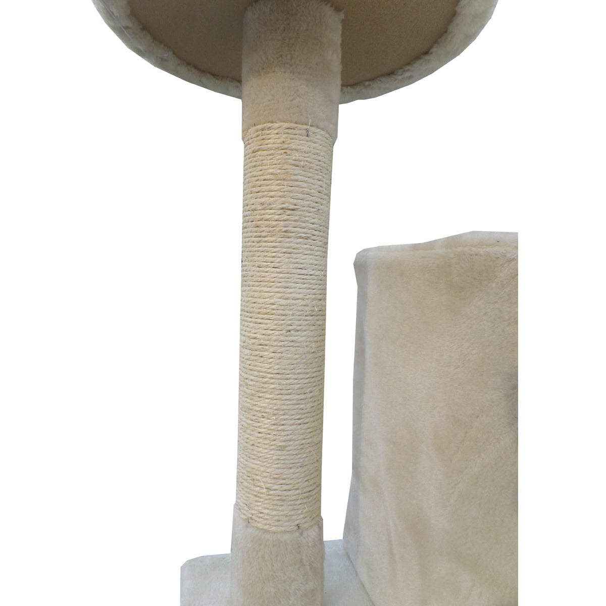 200 cm Cat Scratching Post Tree Scratcher Corner Tower Furniture- Beige