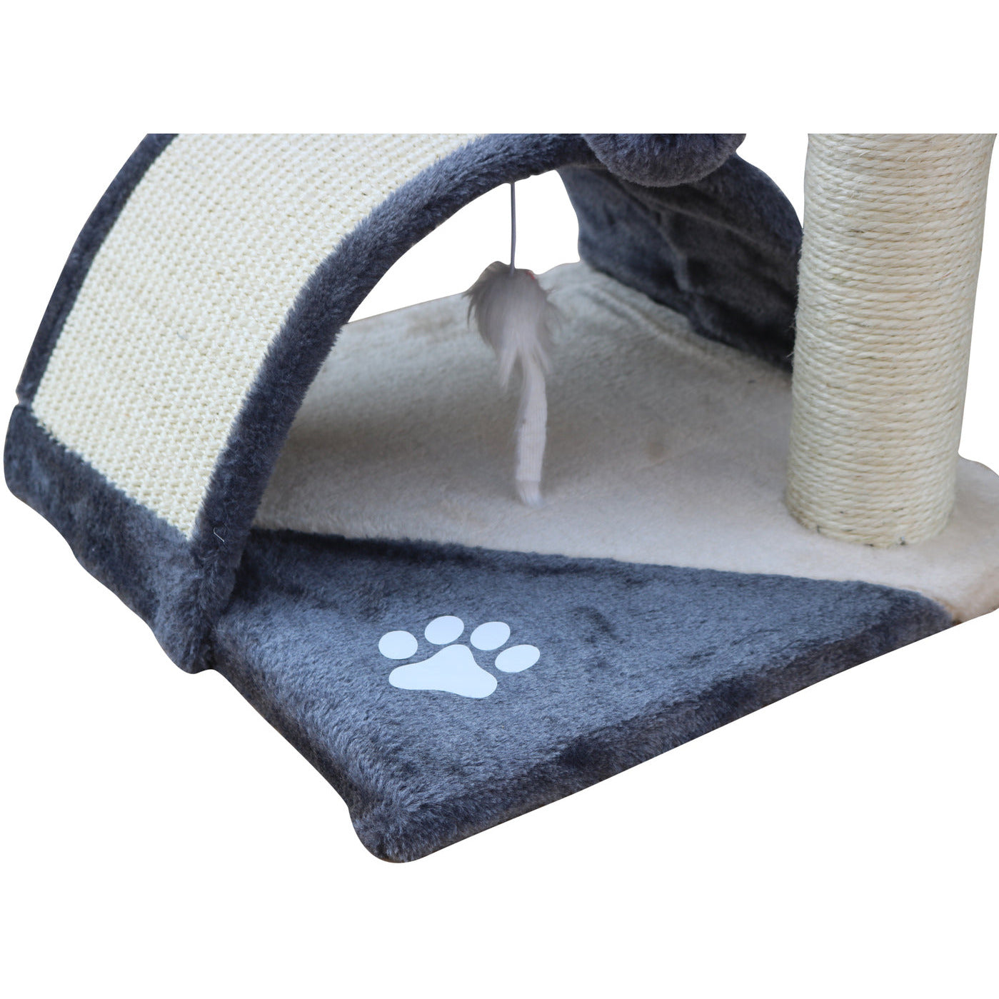 50 cm Cat Scratching Post Tree Scratching Pole Climbing Post-Grey