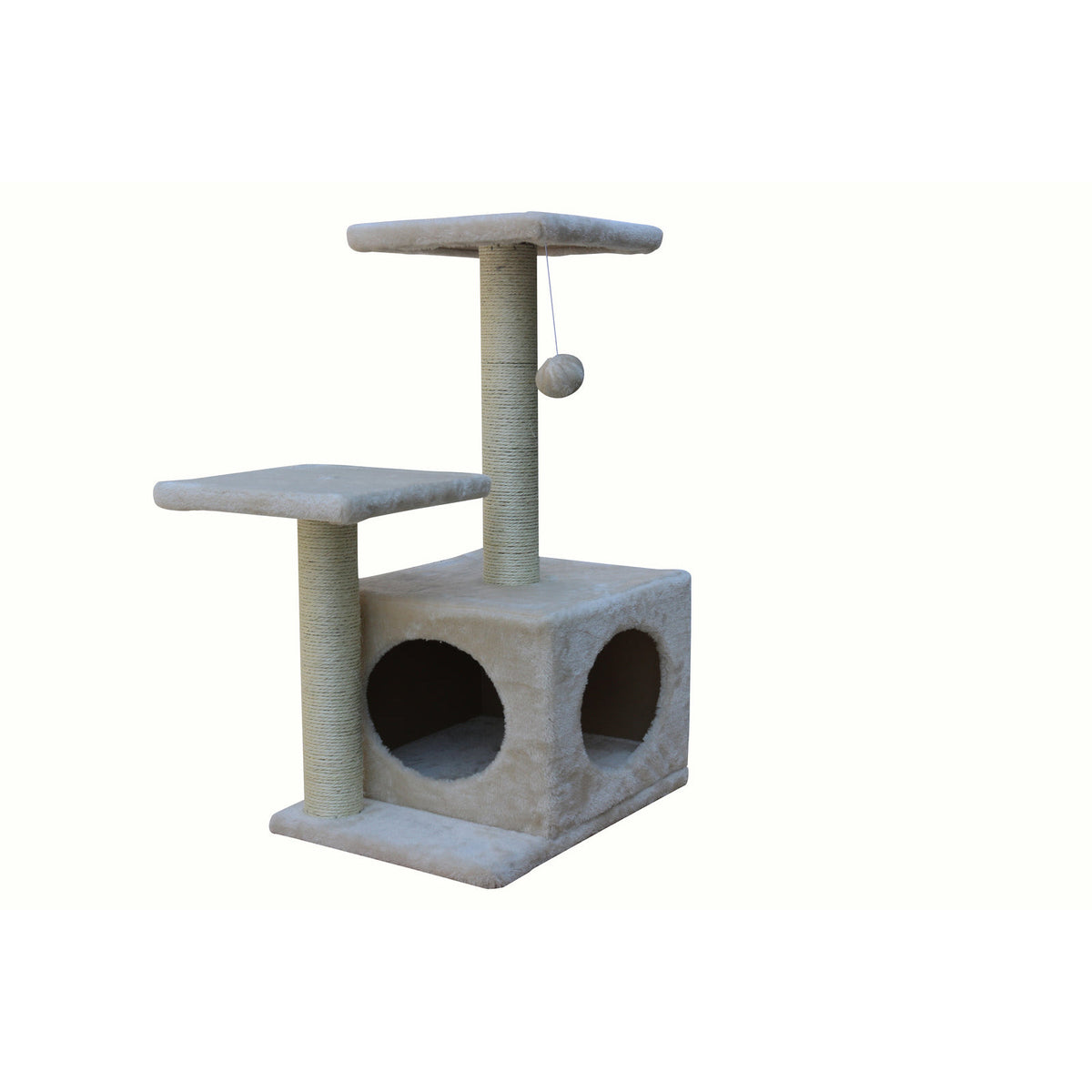 71cm Beige Cat Scratching Tree Scratcher Post Pole Furniture Gym House