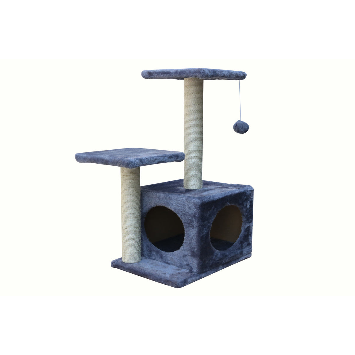 71cm Grey Cat Scratching Tree Scratcher Post Pole Furniture Gym House