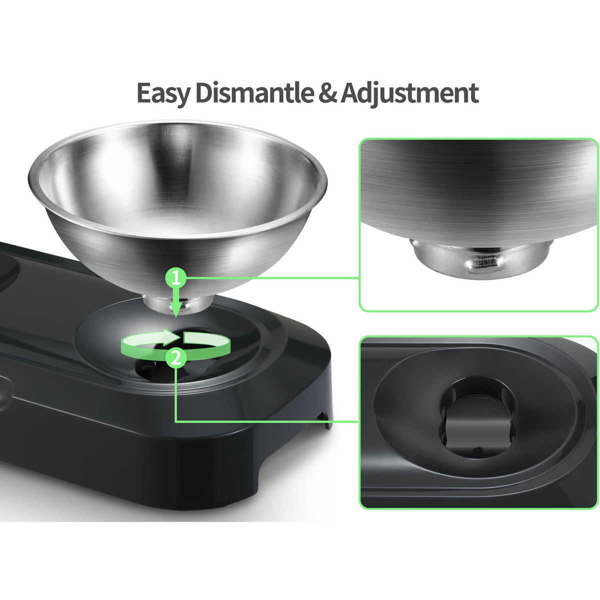 Stainless Steel Pet Bowl Water Bowls Portable Anti Slip Skid Feeder Dog Rabbit Cat